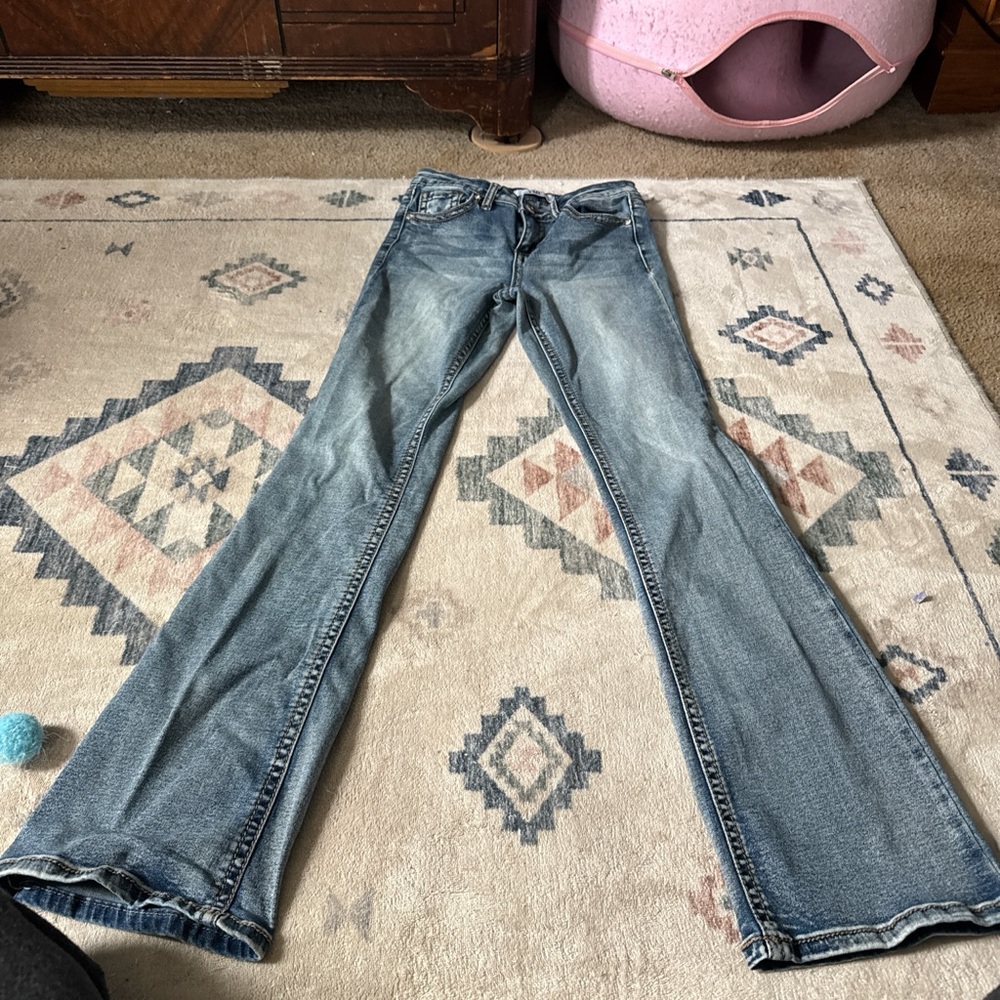 YMI Light Blue Flare Women's Jeans